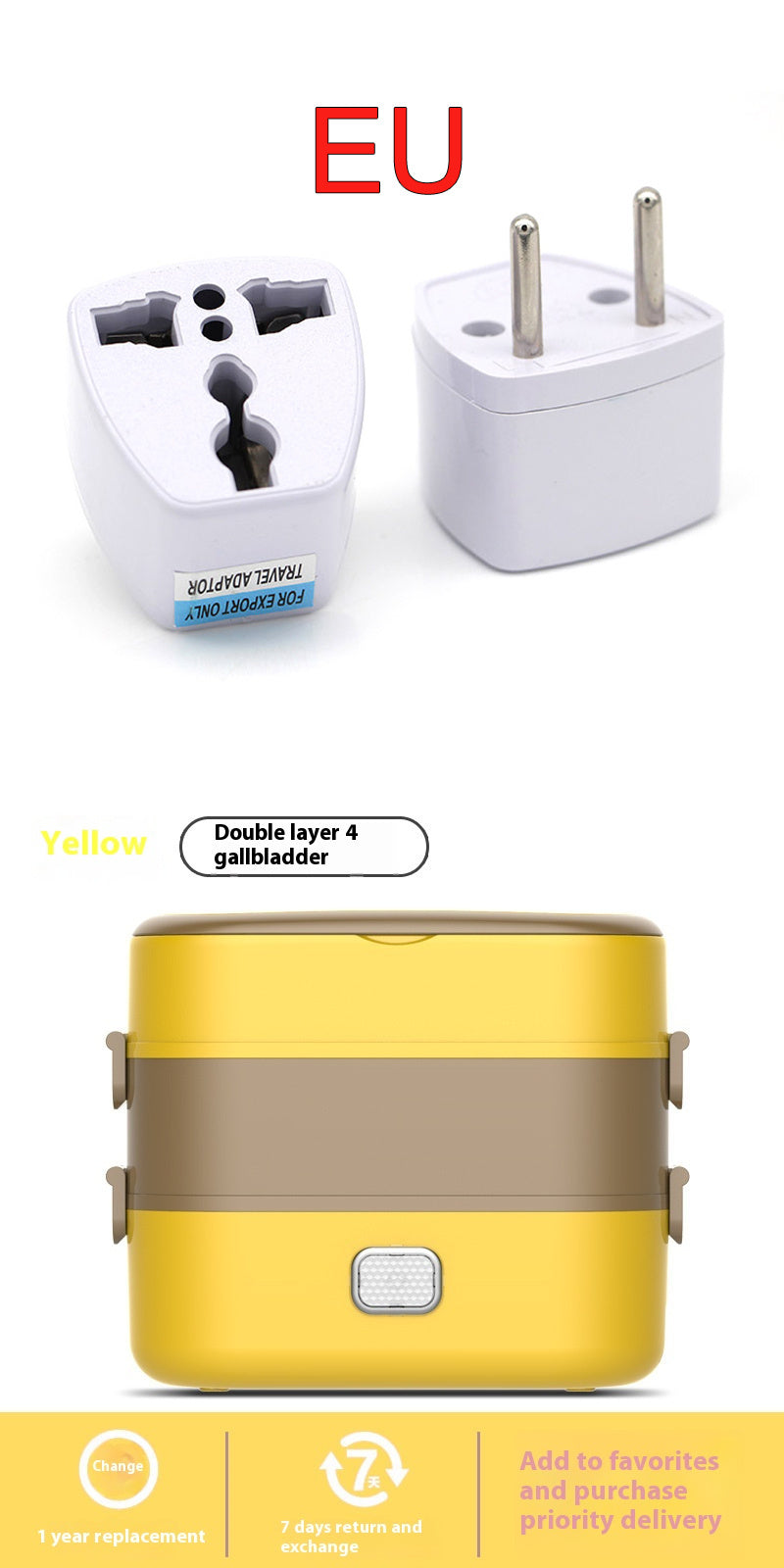 Electric Lunch Box Multi-function Plug-in Electric Heating Insulated Lunch Box