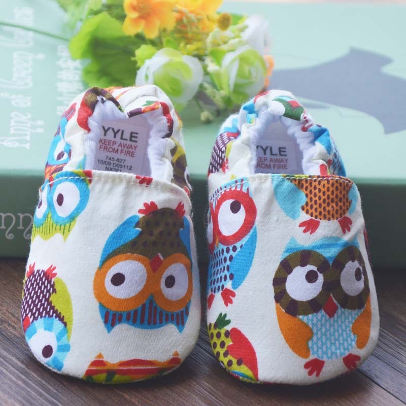 Foreign Trade Soft Bottom, Pure Cotton Cartoon Can Not Drop Baby Shoes, 0-1 Year Old Indoor Toddler Shoes, Spring And Autumn Men And Women Bao Baoxie