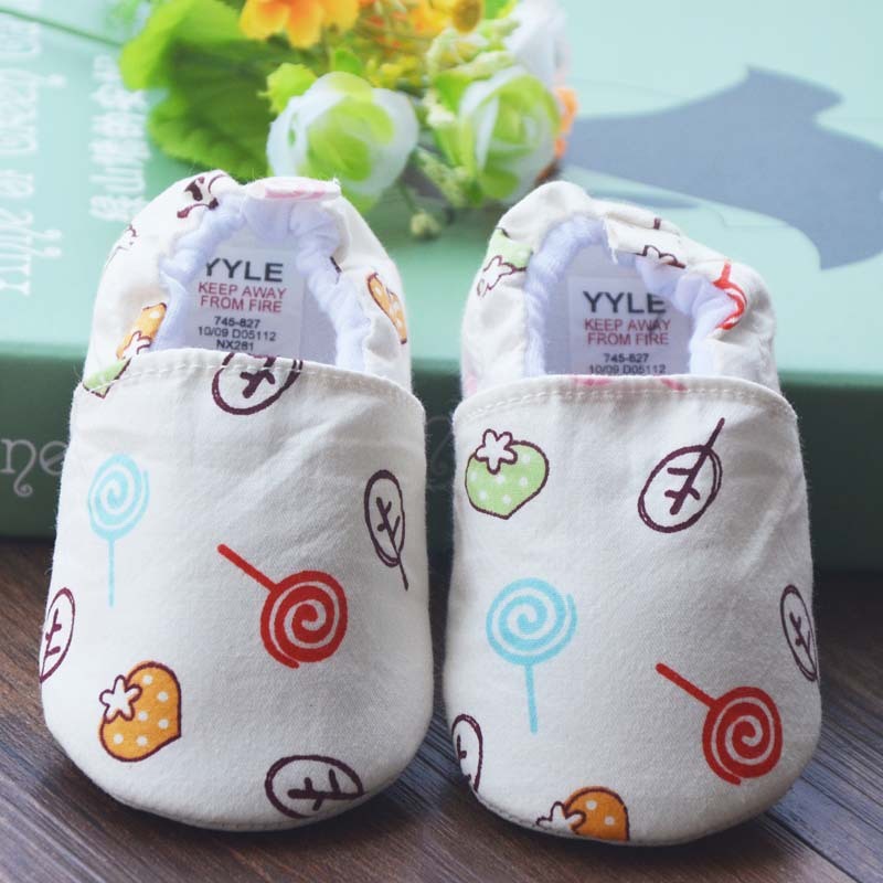 Foreign Trade Soft Bottom, Pure Cotton Cartoon Can Not Drop Baby Shoes, 0-1 Year Old Indoor Toddler Shoes, Spring And Autumn Men And Women Bao Baoxie