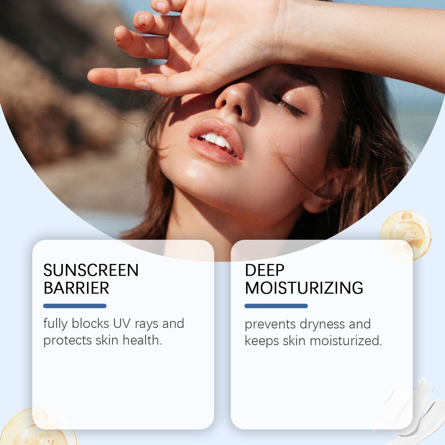 WoodSleep Butter Protective Lotion, For Outdoor Sports Uv Protection Lightweight Non-Sticky Moisturizing Skin Lotion