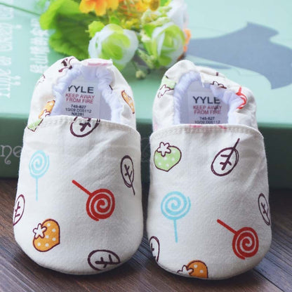 Foreign Trade Soft Bottom, Pure Cotton Cartoon Can Not Drop Baby Shoes, 0-1 Year Old Indoor Toddler Shoes, Spring And Autumn Men And Women Bao Baoxie