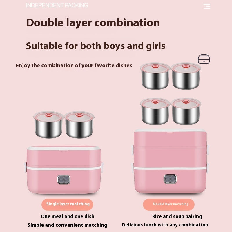 Electric Lunch Box Multi-function Plug-in Electric Heating Insulated Lunch Box