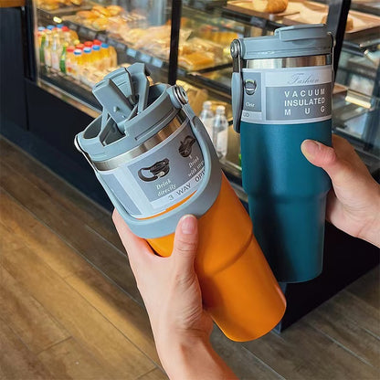 Handheld Dual Drink 304 Stainless Steel Insulated Cup